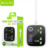 چند راهی برق و شارژر باوین Bavin PC830 دارای 4 پورت