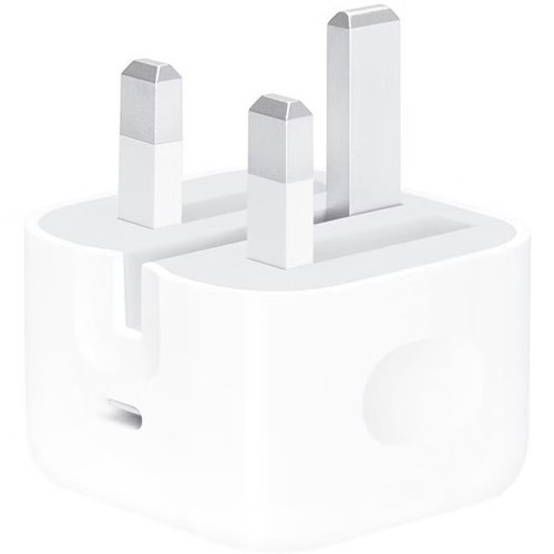 آداپتور سه پین ۲۰ وات اپل (Apple 20W USB‑C Power Adapter UK Plug)