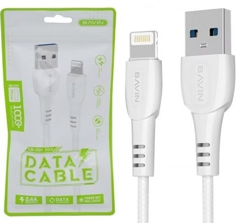کابل USB به لایتنینگ باوین مدل CB-221 طول یک متر ا Bavin CB-221 USB to Lightning Cable