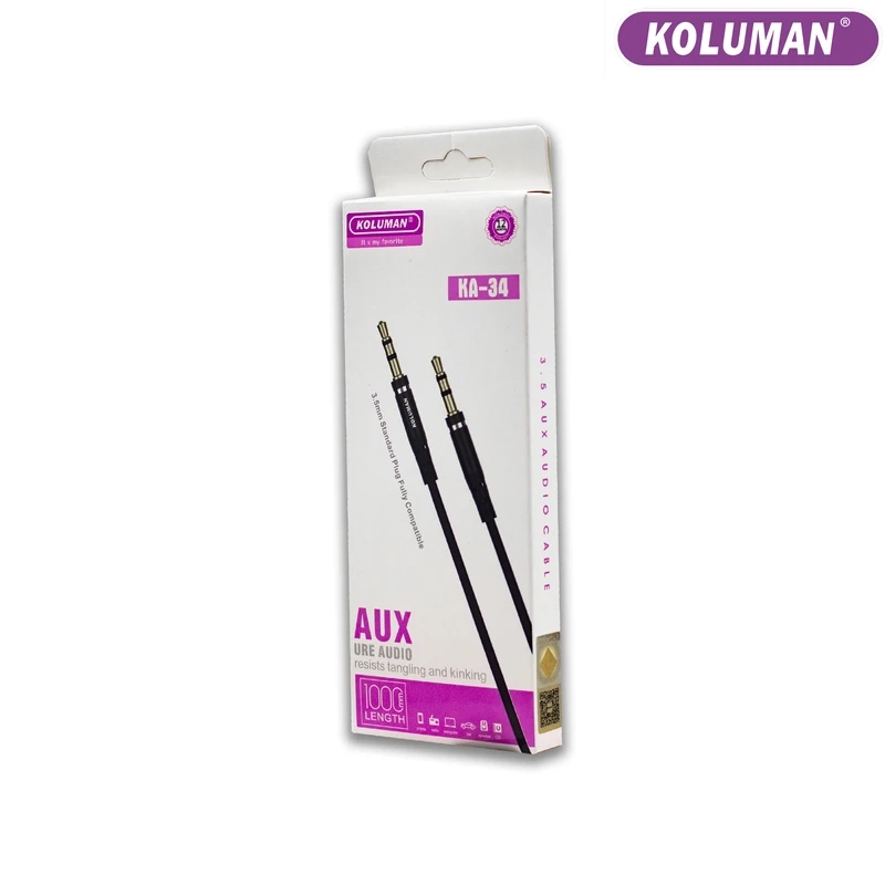 کابل AUX کلومن مدل AUX CABLE KA - 34 طول 1 متر