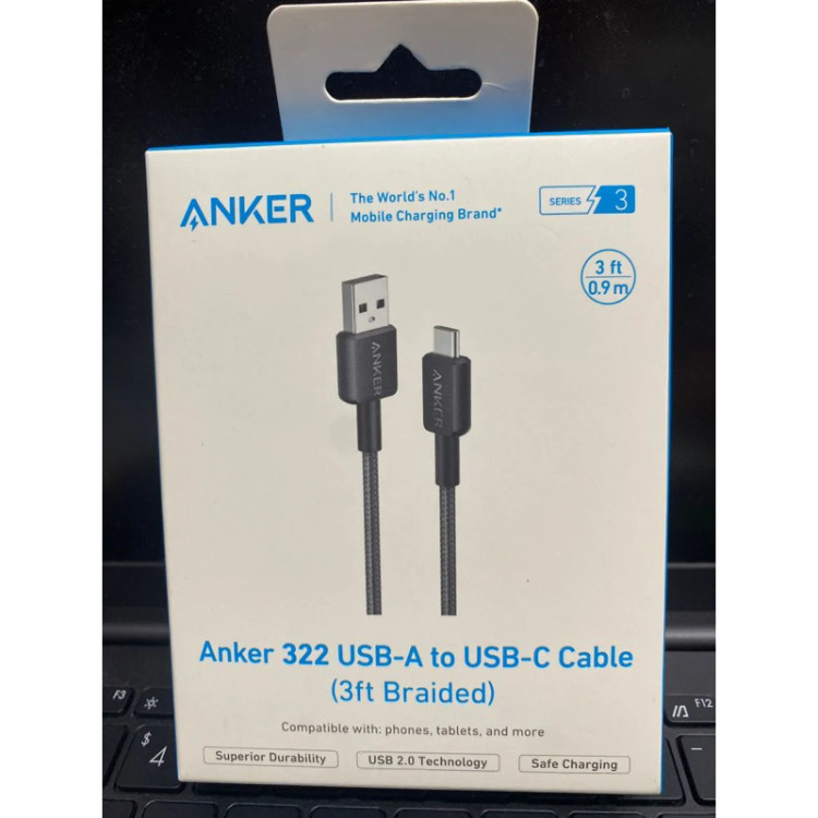 کابل 90 سانتی انکر مدل 322 USB-C to USB-C A81F5H11