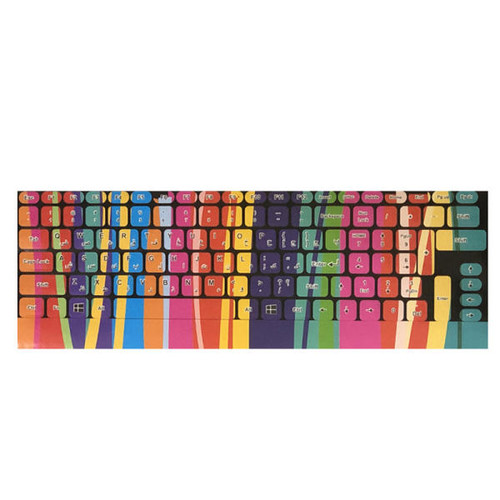 برچسب صفحهکلید (کیبورد) فانتزی فارسی و انگلیسی رنگارنگ