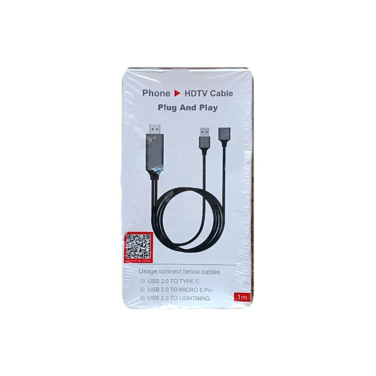 کابل تبدیل لایتینگ- تایپ سی به hdmi