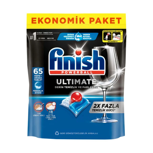 قرص ماشین ظرفشویی فینیش مدل Ultimate x2 بسته 65 عددی