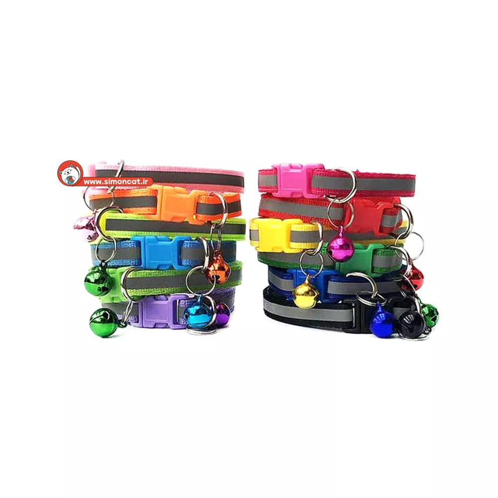 قلاده ۱cm آف وایت زنگوله دار