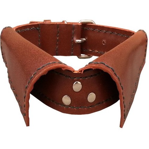 گردنی با لیش چرم مصنوعی طرح یقه