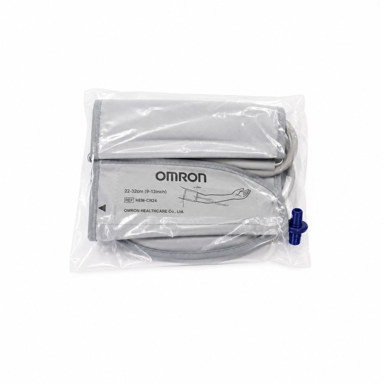 محتویات جعبه فشارسنج بازویی Omron M1 Basic شامل دستگاه، کاف، دفترچه راهنما و کیف نگهداری
